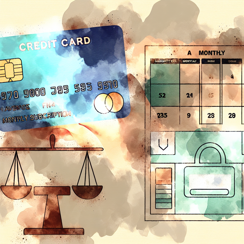 Benefits of Leveraging Credit score Playing cards for Month-to-month Subscription Providers